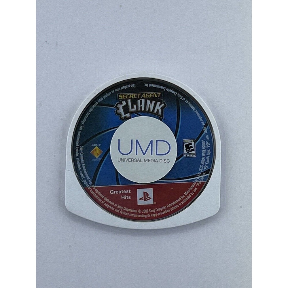 Secret Agent Clank (Sony PSP Portable) Disk Only Tested Working Fast Ship